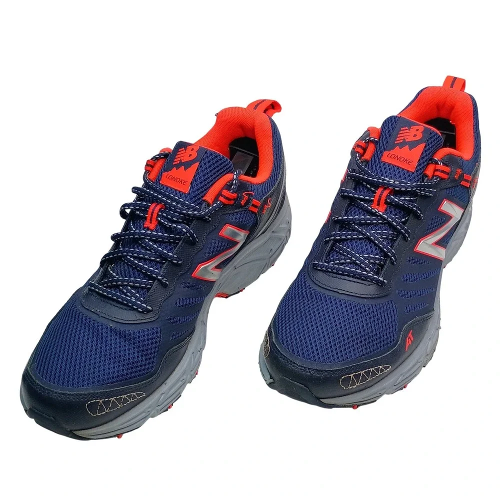 New Balance Lonoke All Terrain Shoes Men Size 12 Navy Blue Orange MTLONLD1